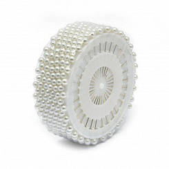 Шпильки 38мм із пластиковою головкою 4*4 мм 480 шт Білий