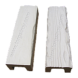 Панель декоративна біла 12*3,5 см, рустик, Decowood, фото 2