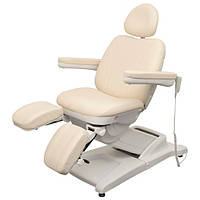 Педикюрно-косметологическое кресло 3872-3М (с 3 моторами) белый