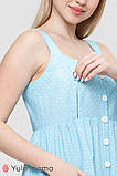Сарафан для вагітних і годування Melvin SF-21.043 блакитний в горошок, Юла мама, фото 3