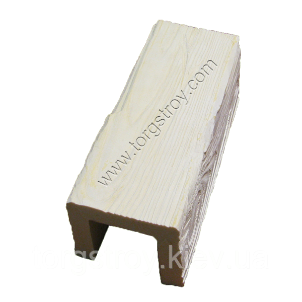 Балка 12*12 см, білий рустик, Decowood, фото 1