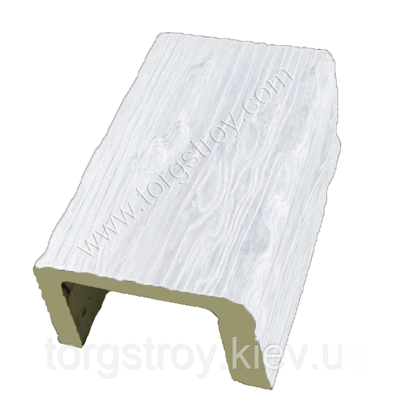 Балка біла 13x19 см, рустик, Decowood, фото 1