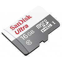 Карта пам'яті з адаптером SanDisk MICRO SDHC 16GB UHS-I SDSQUNS-016G-GN3MA