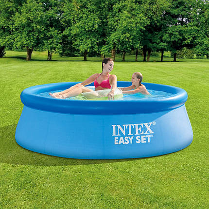 Басейн надувний Intex Easy Set 244х76см 28110 дитячий сімейний круглий наливний для дому, дачі, фото 1