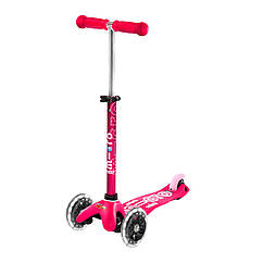 Дитячий Самокат Micro серії Mini Deluxe Рожевий (LED) MMD075