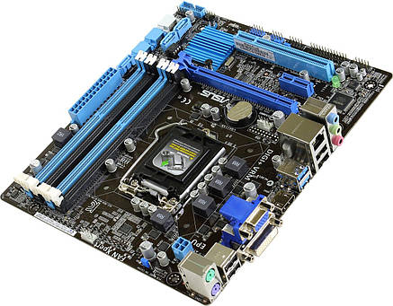 Материнська плата ASUS B75M-PLUS, s1155 Intel B75, фото 3