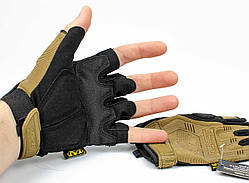 Тактичні рукавички Mechanix MPACT безпалі TAN койот
