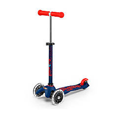 Дитячий Самокат Micro серії Mini Deluxe Темно-синій (LED) MMD118