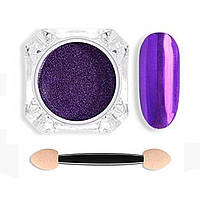 Зеркальная втирка для дизайна ногтей Mirror Powder Lilac Purple 1 г.