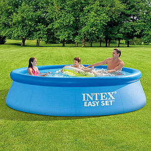 Басейн надувний Intex Easy Set 305х76см 28120 дитячий сімейний круглий наливний басейн интекс для дому, дачі
