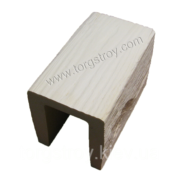 Балка біла 19x17 см, рустик, Decowood