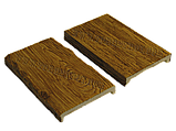 Панель декоративна біла 19*3,5 см, модерн, Decowood, фото 4