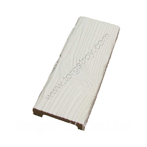 Панель декоративна біла 12*3,5 см, рустик, Decowood, фото 1