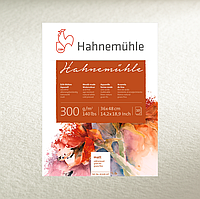 Альбом для акварели 300г 50% хлопок "HAHNEMUHLE" Rough Grain Torchon склейка с 4х сторон 10л 24х32см