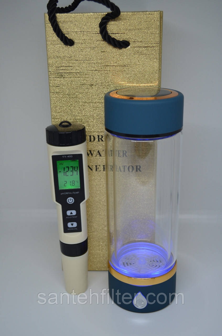 Генератор водневої води Н7-1 та аналізатор PH/ORP/H2/Temp, фото 1