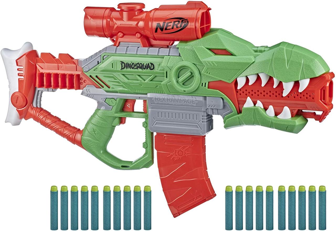 Бластер Нерф Діно Рэмпейдж Загін Рекс Nerf DinoSquad Rex-Rampage Hasbro F0807