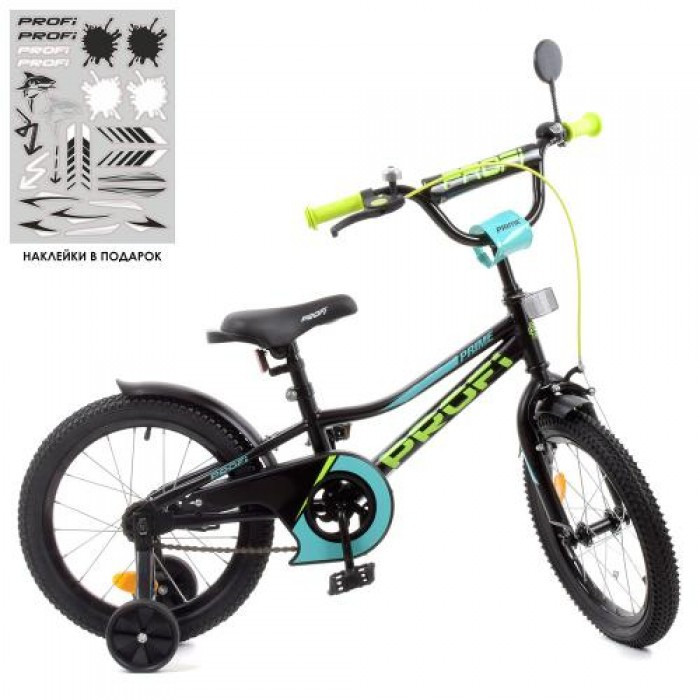 Дитячий двоколісний велосипед Prime Profi Y16224-1,колеса 16 дюймів