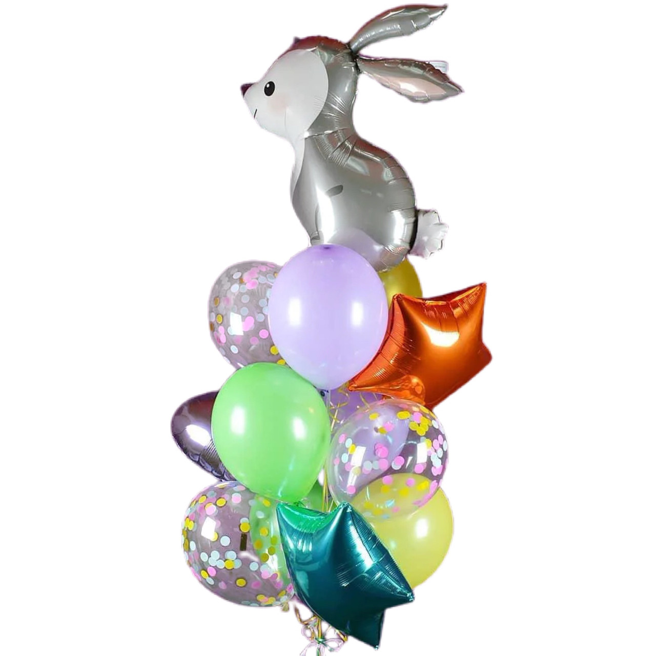 Кульки до дня народження з фігурою лісовий зайчик