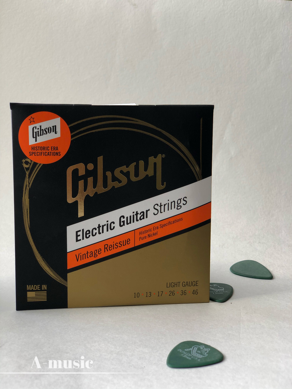Струни для електрогітар GIBSON SEG-HVR10 VINTAGE REISSUE 10-46 LIGHT