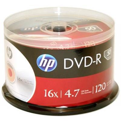 Диск DVD HP DVD-R 4.7GB 16X 50 шт Spindle (69316/DME00025-3), фото 1
