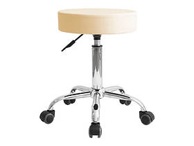 Стільчик для майстра салону краси мод.105 бежевого кольору без спинки