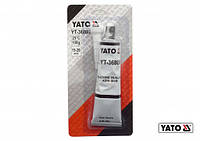 Клей-герметик силіконовий термо- і оливостійкий YATO сірий, в тюбику 85 г YT-36800