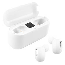 Бездротові bluetooth-навушники TWS F9 5.0 з кейсом, power bank, white