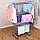 Сушарка для речей Складна сушарка для білизни Garment Rack With Wheels, фото 3