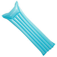 Надувний одномісний матрац пляжний (Блакитний)
