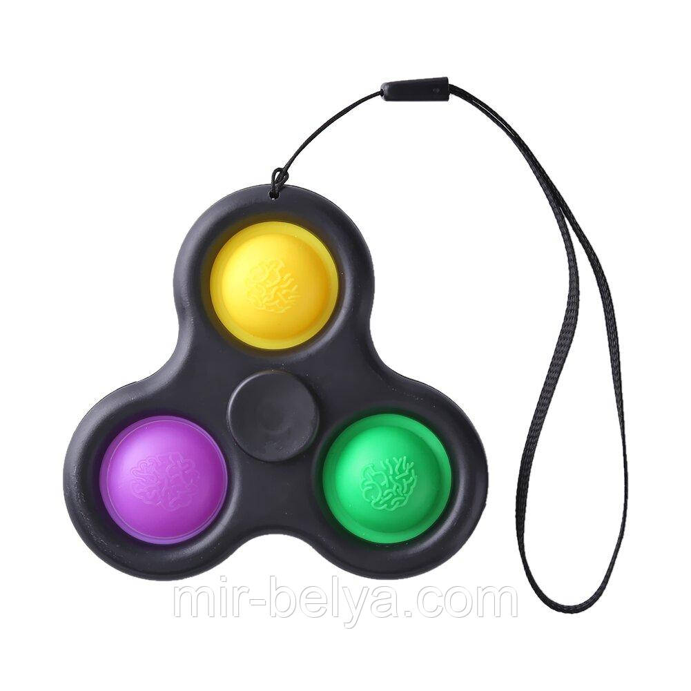 Іграшка Сімпл Дімпл антистрес 6,5*7,5 см Simple Dimple 3 пупырки спинер брелок, фото 1