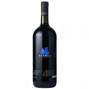 Вино червоне сухе ігристе Quattro Valli Bonarda Frizzante 1,5 л Італія (6 шт/1 ящик)