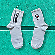 Жіночі шкарпетки з принтом "Дівчинка хоче движу" білі, фото 2