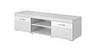 Тумба під ТВ REG.9 SAMBA 140 CAMA білий матовий/білий глянець, фото 2