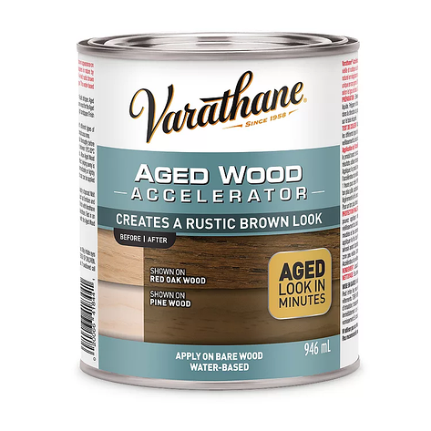 Склад для штучного старіння деревини, коричневий Varathane aged wood accelerator 0.946л, фото 1