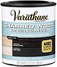 Склад для штучного старіння деревини Varathane weathered wood accelerator 0.946 л, фото 3
