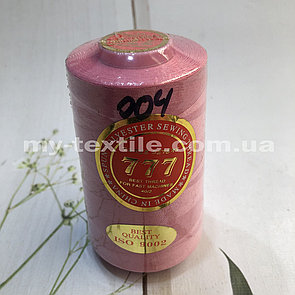 Швейна Нитка 40/2 (5000 ярдів/бобіна) 777 №004 Рожевий