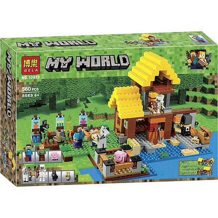 Конструктор Bela "Minecraft" (10813) Фермерський котедж, 560 деталей оптом, фото 2