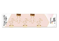 Набір біндерів із 5 штук Wilhelm Buro фігурні, рожеве золото