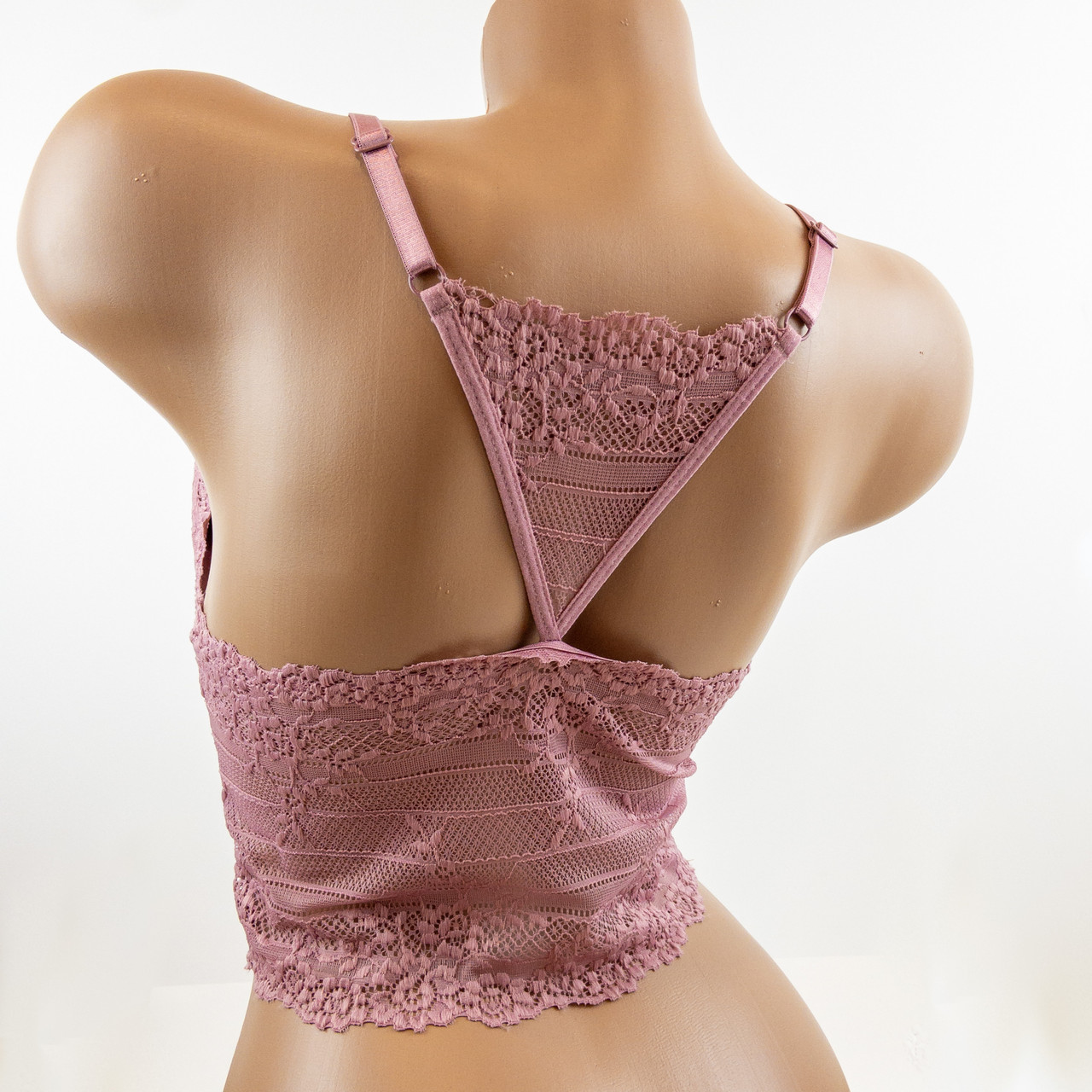 Топ - бралетт ажурний RUMU з широкою спинкою і декоративними елементами, 2-ка Чорний