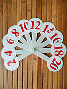 Віяло цифр, навчальний набір цифр для школяра від 1 до 20