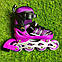 Дитячі ролики розсувні Profi Roller для дітей дівчинки роликові ковзани ролики розмір 30 31 32 33 фіолетові, фото 3
