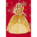 Лялька Барбі Святкова 2020 на золотій сукні колекційна Barbie 2020 Holiday, фото 6