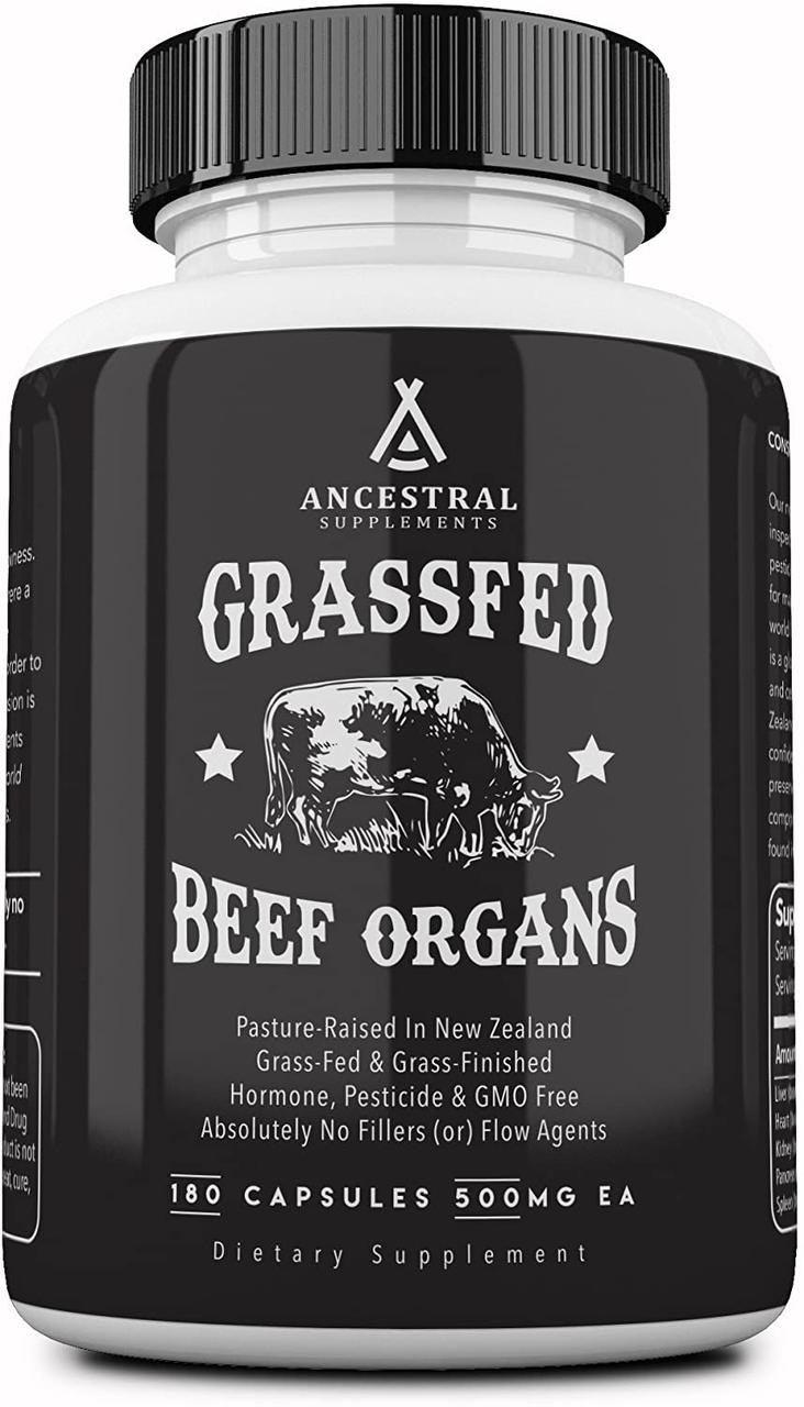 Ancestral Supplements Grass Beef Organs / Яловичі органи 180 капсул