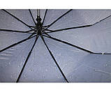 Жіноча парасолька напівавтомат антивітер 10 спиць карбон жіночі парасольки краплі, фото 5