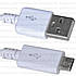 Шнур штекер USB А - штекер miсroUSB (Samsung), 1.5 м, білий, фото 3