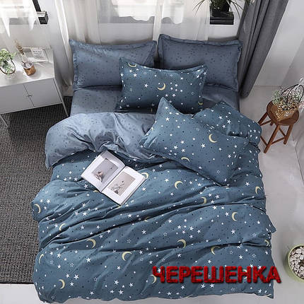 Полуторний набір постільної білизни 150*220 з Бязі "Gold" №15579AB Черешенка™, фото 1