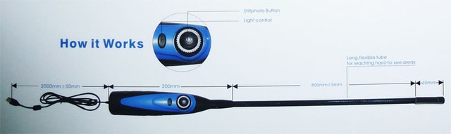 Ручной Бороскоп эндоскоп гибкий USB 7мм с подсветкой - фото 4 - id-p17580560