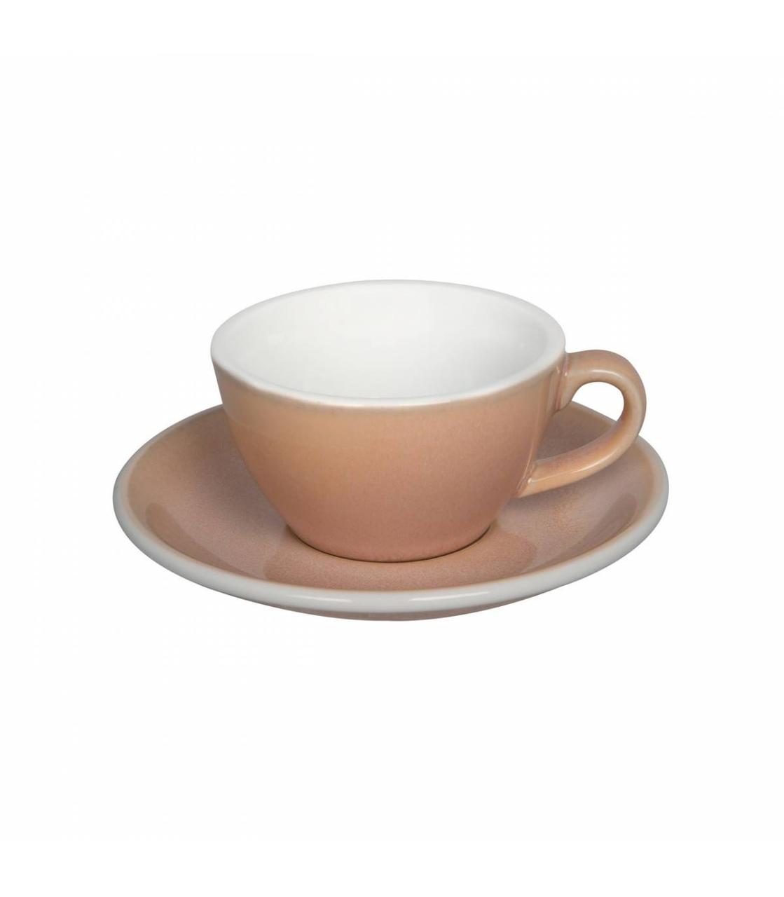 Чашка і блюдце для з молоком Loveramics Egg Flat White, 150 мл, Rose
