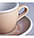 Чашка і блюдце для з молоком Loveramics Egg Flat White, 150 мл, Rose, фото 5