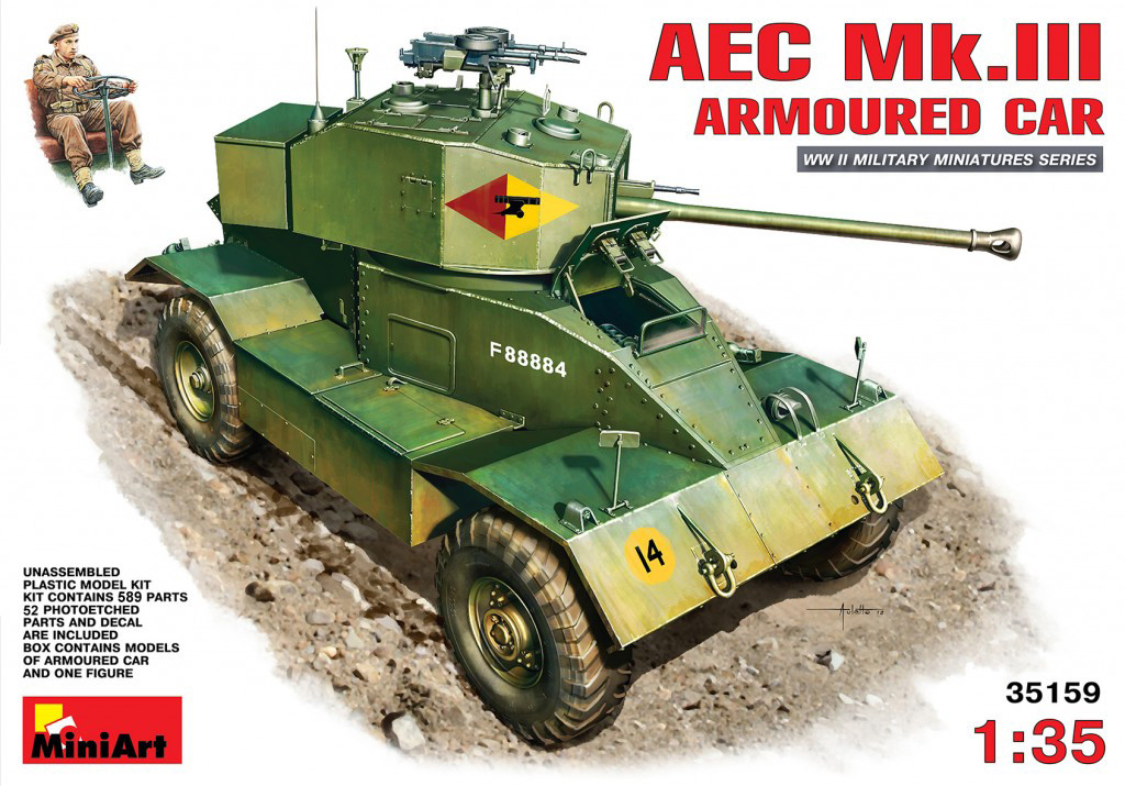 AEC MK.III БРИТАНСЬКИЙ БРОНЕАВТОМОБІЛЬ. 1/35 MINIART 35159